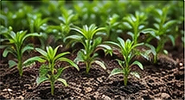 Illustrative young chili plants; production is in development.